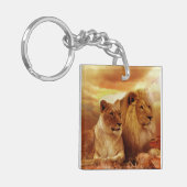 Lion Couple Sleutelhanger (Voorkant Links)