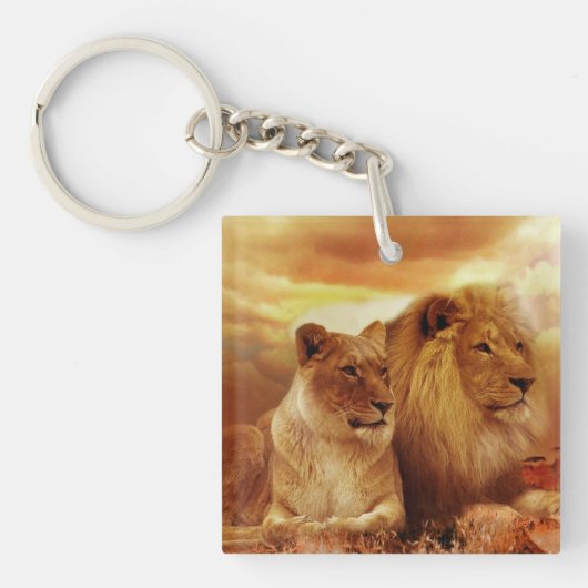 Lion Couple Sleutelhanger (Voorkant)