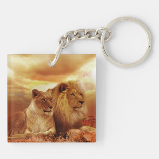 Lion Couple Sleutelhanger (Achterkant)