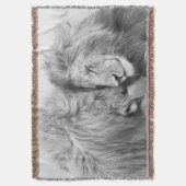 Lion Couple Throw Blanket Deken (Voorkant Verticaal)