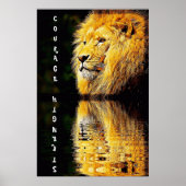 Lion Courage and Sterke Poster (Voorkant)