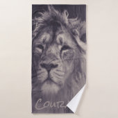 Lion Courage King of the Oerwoud Badhanddoek (Badhanddoek)