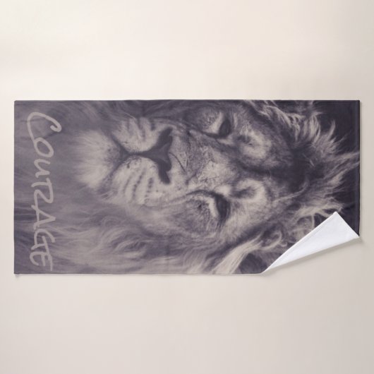 Lion Courage King of the Oerwoud Badhanddoek (Badhanddoek)