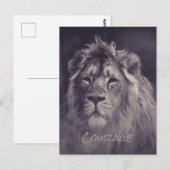 Lion Courage King of the Oerwoud Briefkaart (Voorkant / Achterkant)