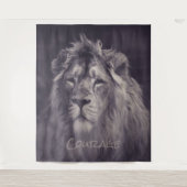 Lion Courage King of the Oerwoud Wandkleed (Voorkant)