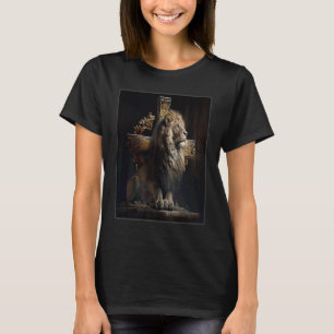 Lion Cross Illustration Christelijk Faith Believer T-shirt