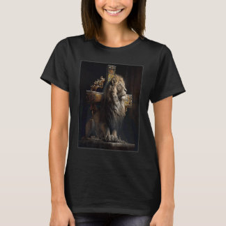 Lion Cross Illustration Christelijk Faith Believer T-shirt
