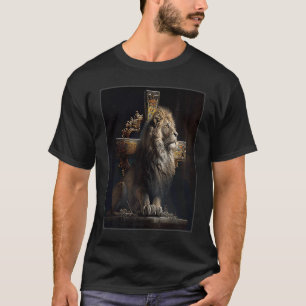 Lion Cross Illustration Christelijk Faith Believer T-shirt