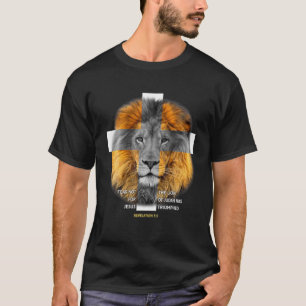 Lion Cross Jesus Christelijke Lord God Believer, F T-shirt