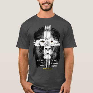 Lion Cross Jesus Christelijke Lord God Believer T-shirt