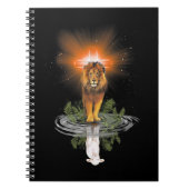 Lion Cross Jesus Reflection Water Mirror Sheep T-S Notitieboek (Voorkant)