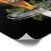 Lion Cross Jesus Reflection Water Mirror Sheep T-S Poster (Hoek)