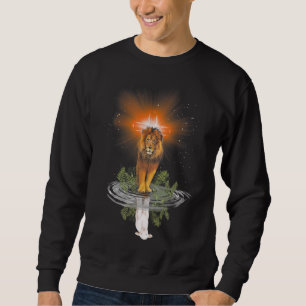 Lion Cross Jesus Reflection Water Mirror Sheep Trui