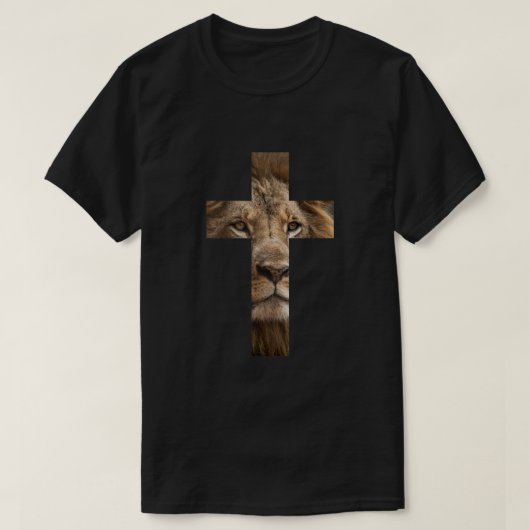 Lion Cross King Jesus Bible Judah T-shirt (Design voorkant)
