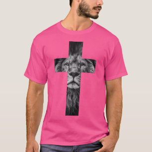 Lion Cross King Jesus Bible Judah T-shirt