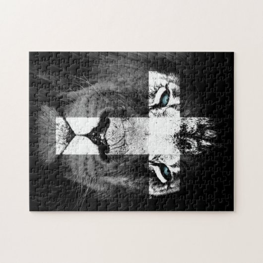 Lion Cross Legpuzzel (Horizontaal)