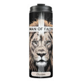 Lion Cross: Man van het geloof Thermosbeker (Voorkant)