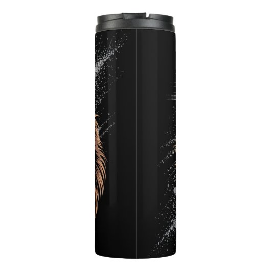 Lion Cross: Man van het geloof Thermosbeker (Achterkant)