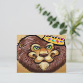 Lion Crown Briefkaart (Staand voorkant)