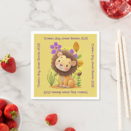Lion Cub-Baby shower Servet
