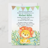 Lion Cub Baptism & 1st Birthday Uitnodiging (Voorkant)