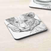 Lion Cub Bier Onderzetter (Linkerzijde)