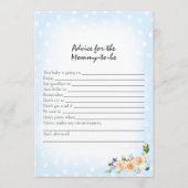 Lion Cub Bloemen Blauw Advies Voor Moeder Douche S Programmakaart (Voorkant)