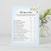 Lion Cub Bloemen Blauw Oud Vrouwen Tales Douche Sp Programmakaart (Staand voorkant)