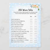 Lion Cub Bloemen Blauw Oud Vrouwen Tales Douche Sp Programmakaart (Voorkant)