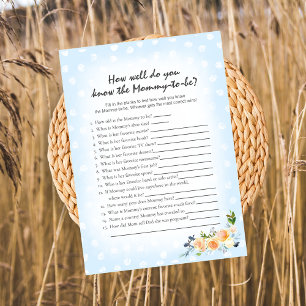 Lion cub bloemig blauw wie weet mam beste spel programmakaart