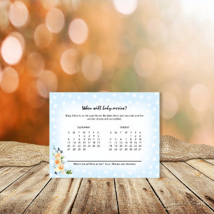 Lion Cub Blue Baby due voorspelling douchegame Informatiekaartje