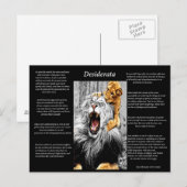 Lion Cub Briefkaart (Voorkant / Achterkant)