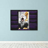 Lion Cub Canvas Afdruk (Insitu (Houten vloer))