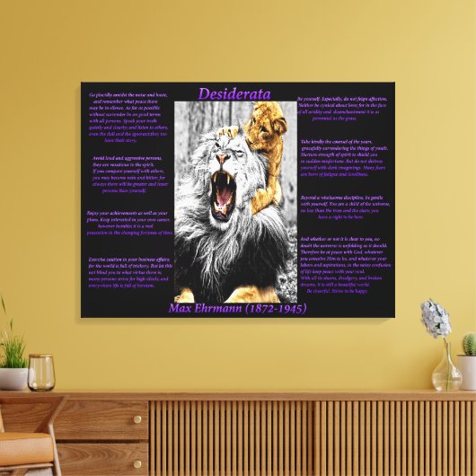 Lion Cub Canvas Afdruk (Insitu (Woonkamer))