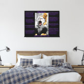 Lion Cub Canvas Afdruk (Insitu (Slaapkamer))