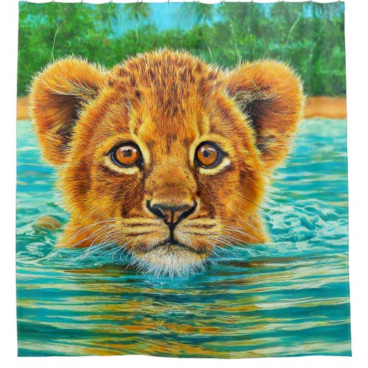 Lion Cub Douchegordijn (Voorkant)
