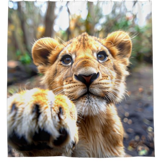 Lion Cub Douchegordijn (Voorkant)