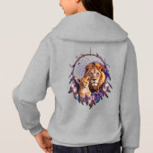 Lion Cub Dream Catcher Kids Pullover Hoodie (Achterkant)