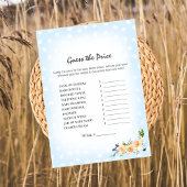 Lion Cub Floral Blue Raad de prijs douche spel Programmakaart