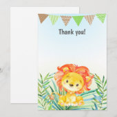 Lion Cub - Hartelijk dank voor uw kaartennota's Wa Bedankkaart (Voorkant / Achterkant)