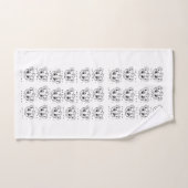 Lion Cub Head Outline Badhanddoek Set" Bad Handdoek (Handdoek)