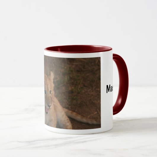 Lion cub in Masai Mara Mok (Voorkant rechts)