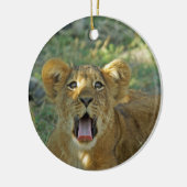Lion Cub Keramisch Ornament (Links)