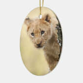 Lion Cub Keramisch Ornament (Links)