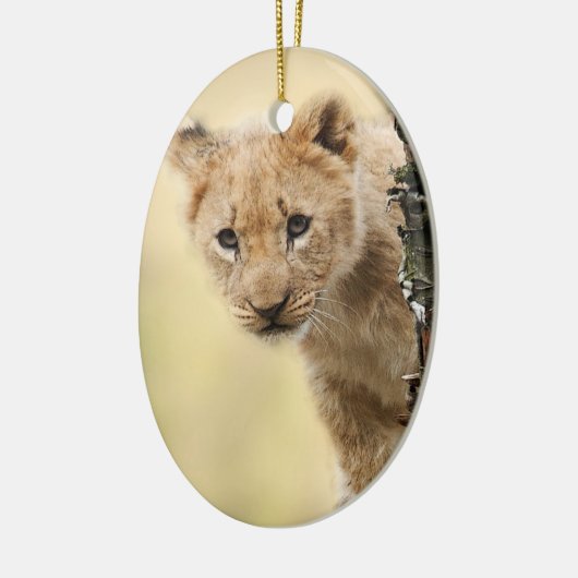 Lion Cub Keramisch Ornament (Links)