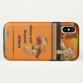 Lion Cub & Maasai in Acacia iPhone case (Achterkant (horizontaal))