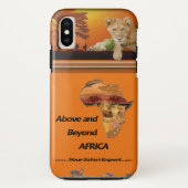 Lion Cub & Maasai in Acacia iPhone case (Achterkant)