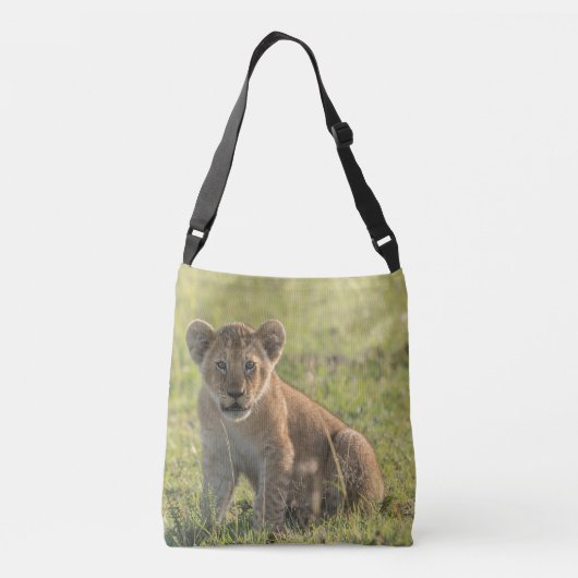 Lion Cub Natural Setting Crossbody Bag Tas (Achterkant)