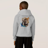 Lion Cub Paint Splatter Pullover Hoodie - Boys  (Achterkant volledig)