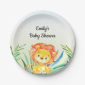 Lion cub paper bord baby shower verjaardag (Voorkant)